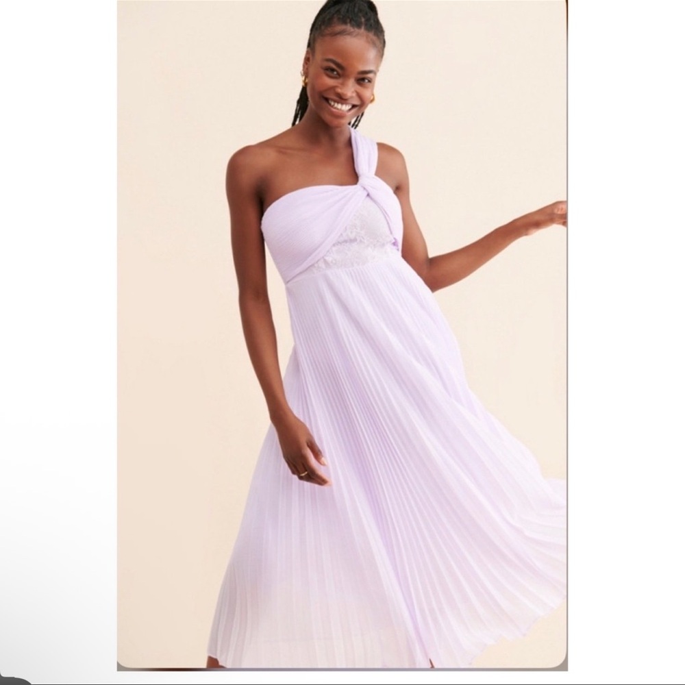 Anthropologie Vineet Bahl's Pleated Lace
Midi Dress